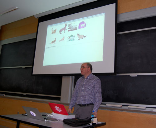 Dr. Stephen Wolfram is 
            investigation the distribution of color in cats