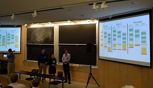 From left: Prof. Srini Devadas, Henry Liu, Siye Zhu, and Justin Kaashoek